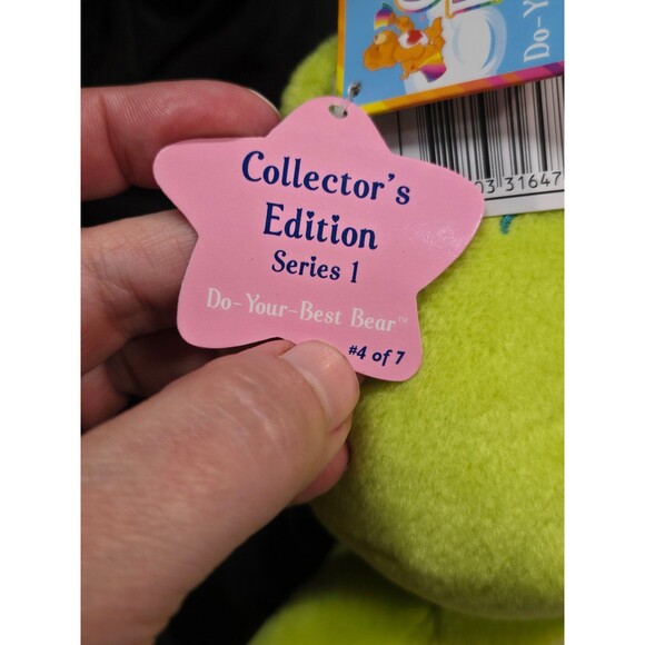 Vintage 2002 NWT 10" Collector’s Edition Care Bear Plush Lime Green Kite #4 - Picture 4 of 6